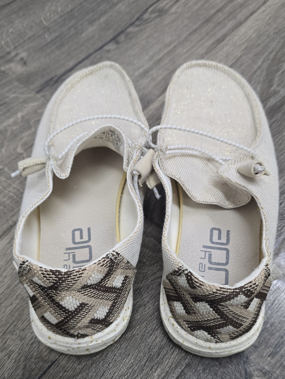 Hey Dude Women's Cream Slip-On Loafers